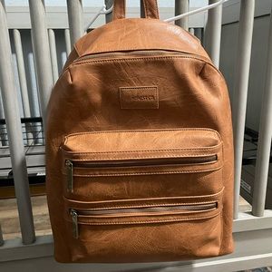 The Honest Co Vegan Leather City Backpack Diaper Bag